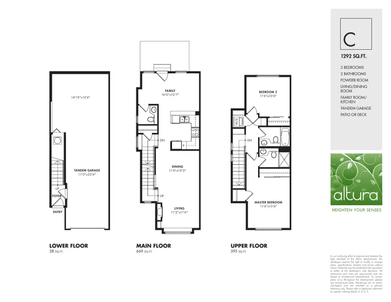 Altura Altura floor plan