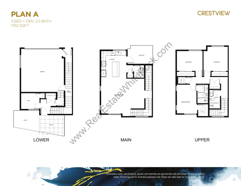 Crestview Crestview Townhomes South Surrey floor plan