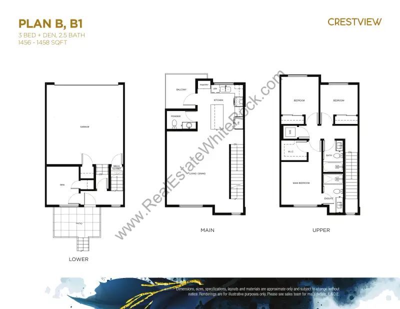 Crestview Crestview Townhomes South Surrey floor plan