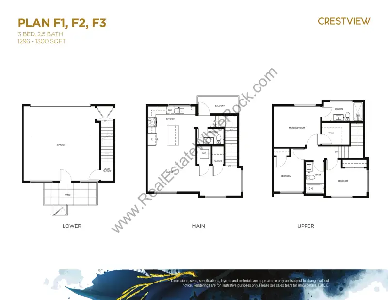 Crestview Crestview Townhomes South Surrey floor plan