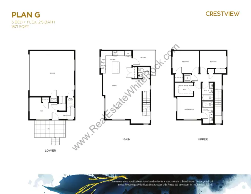 Crestview Crestview Townhomes South Surrey floor plan