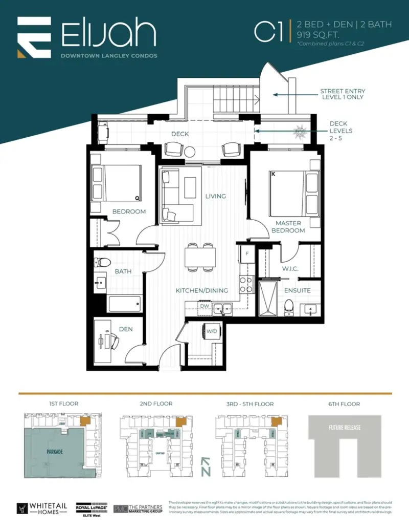 Elijah Elijah Langley City Highrise 15 floor plan