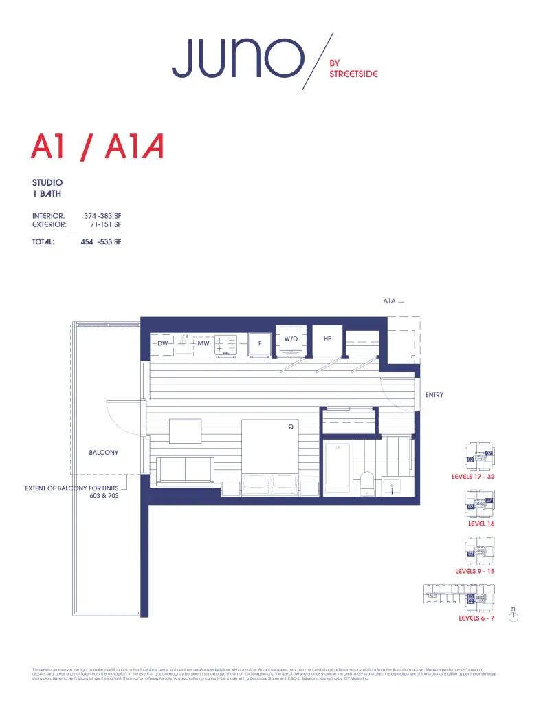 Juno Juno Whalley Highrise 1 floor plan