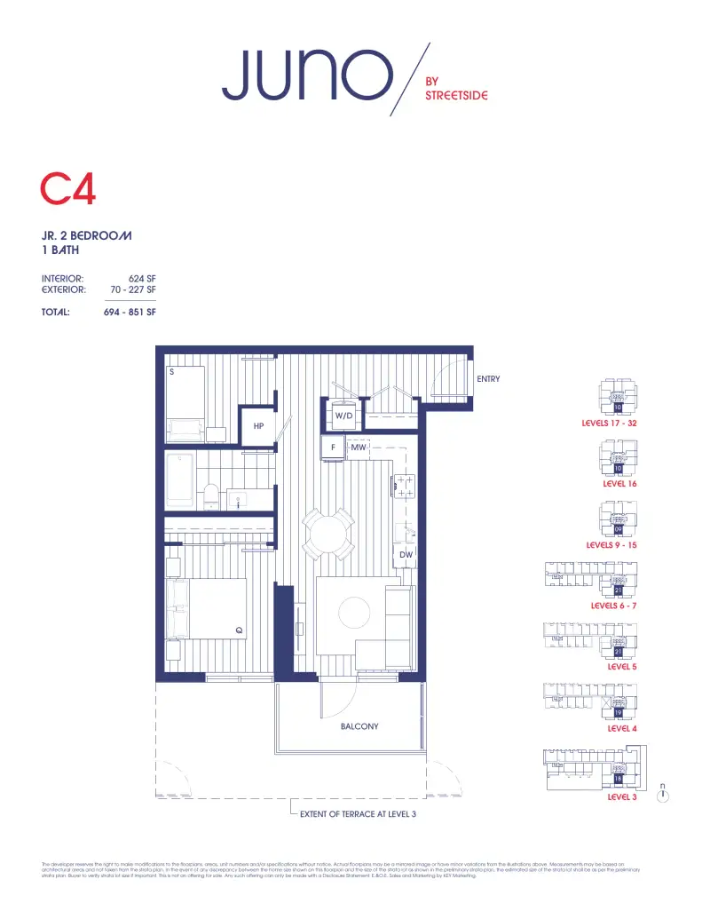 Juno Juno Whalley Highrise 19 floor plan