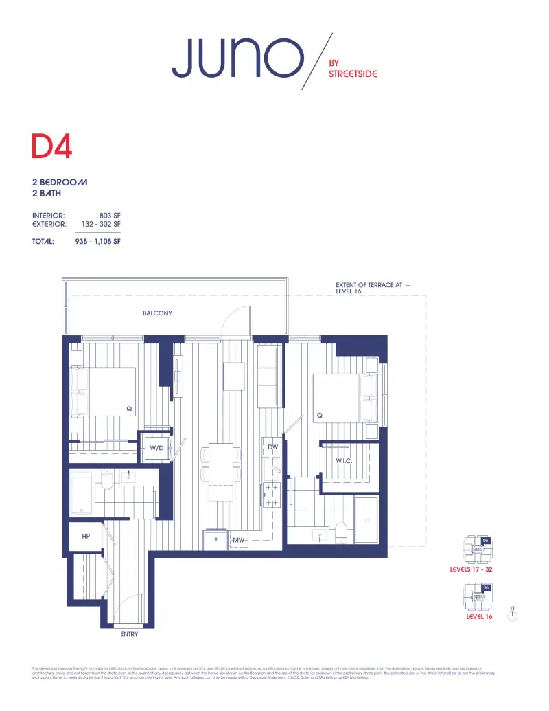 Juno Juno Whalley Highrise 27 floor plan
