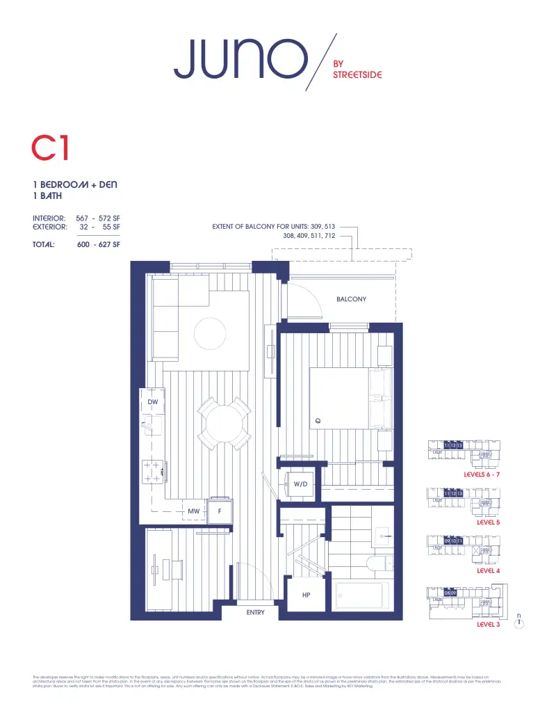 Juno Juno Whalley Highrise 3 floor plan