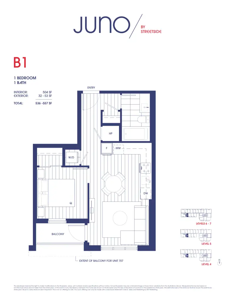 Juno Juno Whalley Highrise 5 floor plan