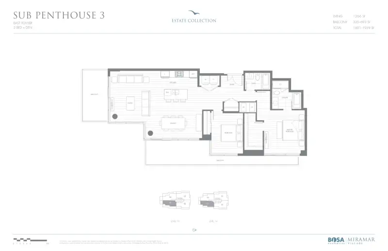 Miramar East MIR T3 SPH3 floor plan
