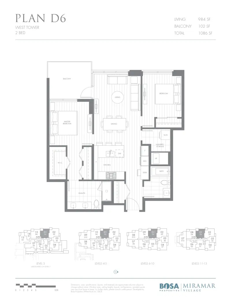 Miramar West MIR Plan D6 floor plan