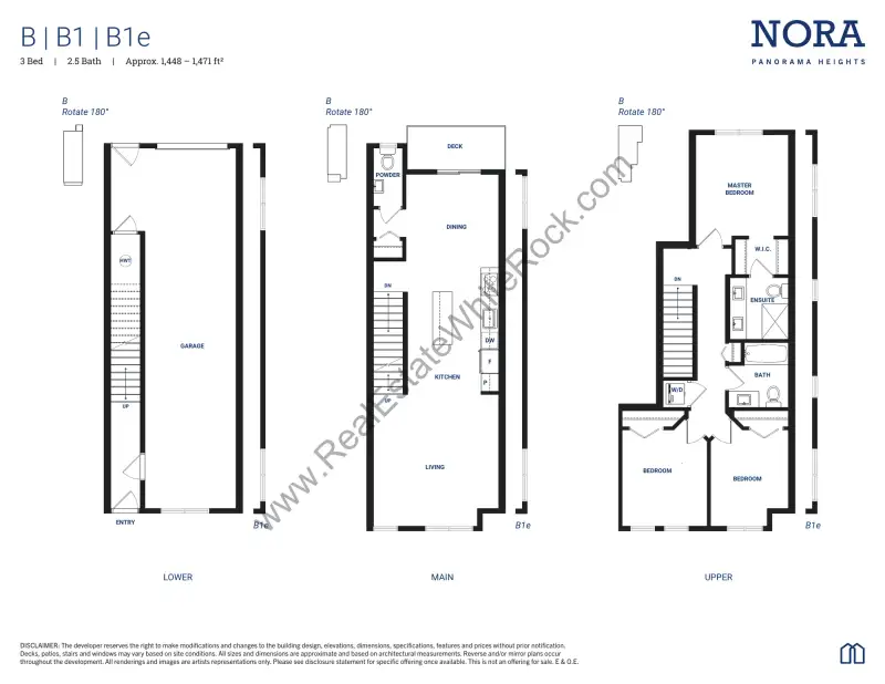 Nora Nora Surrey Townhomes Floorplans floor plan
