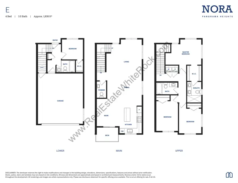 Nora Nora Surrey Townhomes Floorplans floor plan