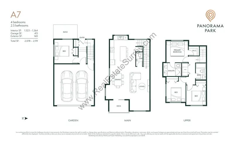 Panorama Park Panorama Park Townhomes Floorplans floor plan