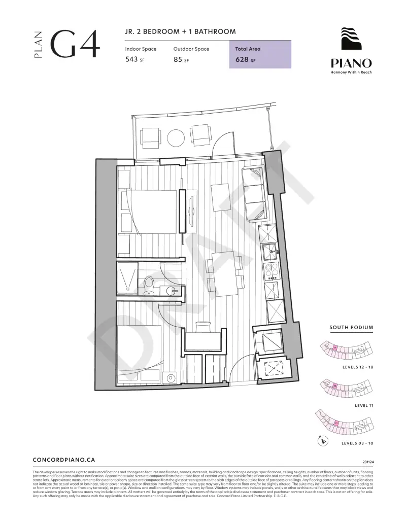 Piano Piano Surrey Floorplans floor plan