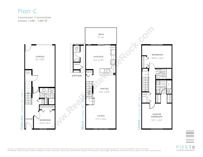 Pier 16 Pier 16 floor plan