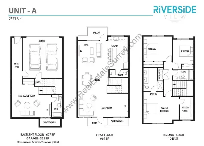 Riverside View Riverside View Townhomes Surrey floor plan