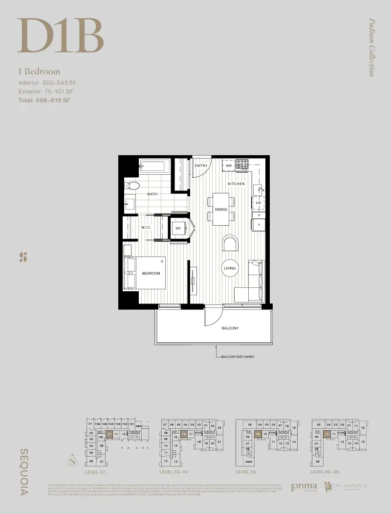 Sequoia West Village Sequoia West Village Whalley Highrise 11 floor plan