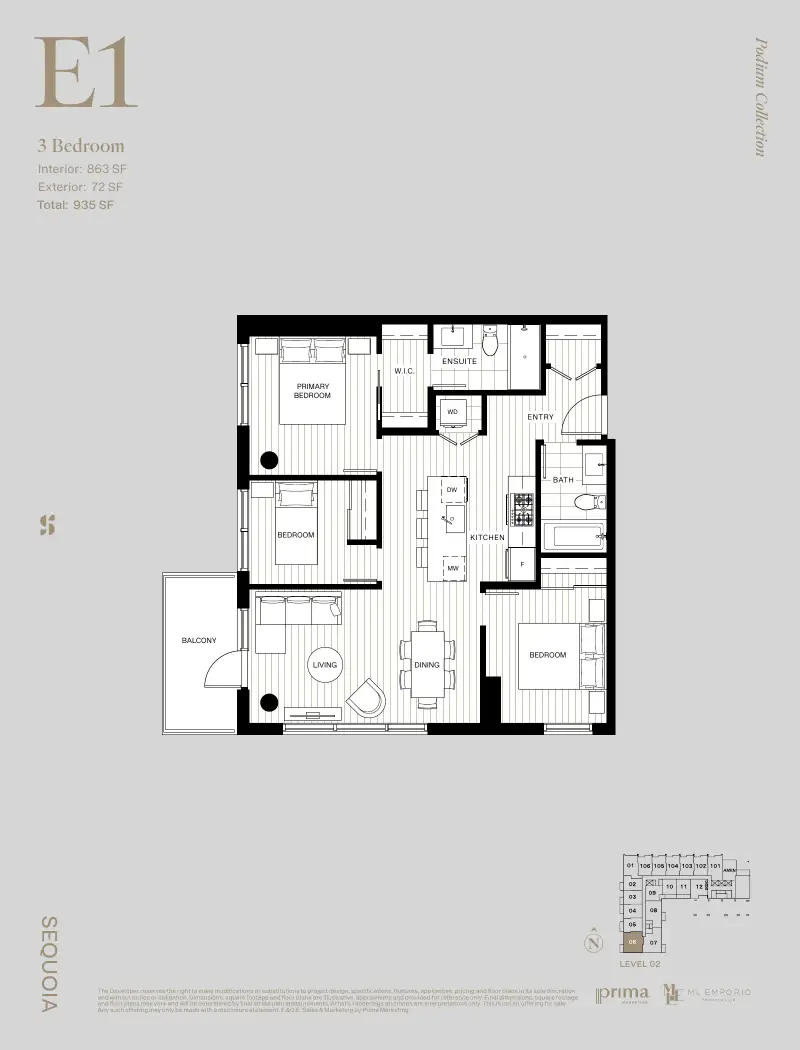 Sequoia West Village Sequoia West Village Whalley Highrise 25 floor plan