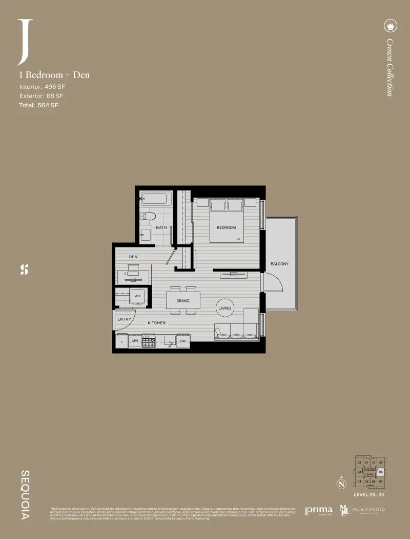 Sequoia West Village Sequoia West Village Whalley Highrise 41 floor plan