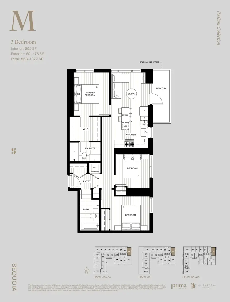 Sequoia West Village Sequoia West Village Whalley Highrise 45 floor plan