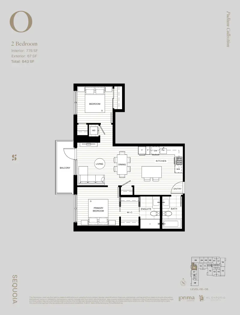 Sequoia West Village Sequoia West Village Whalley Highrise 57 floor plan