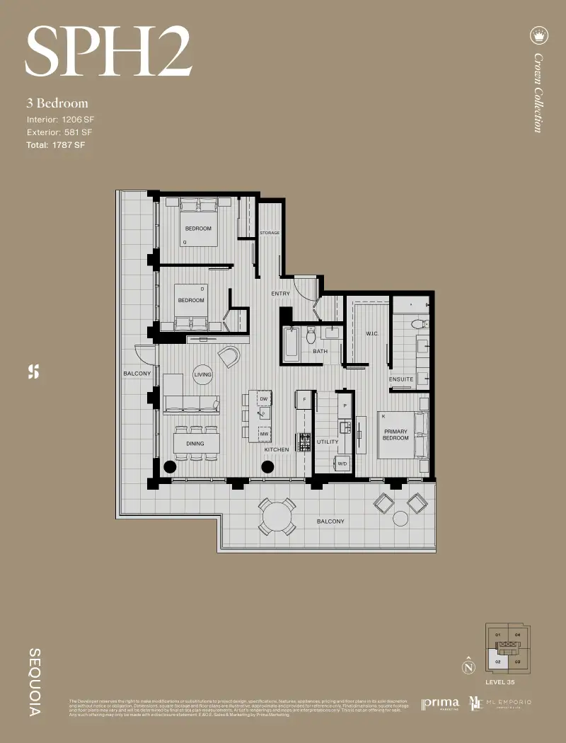 Sequoia West Village Sequoia West Village Whalley Highrise 67 floor plan