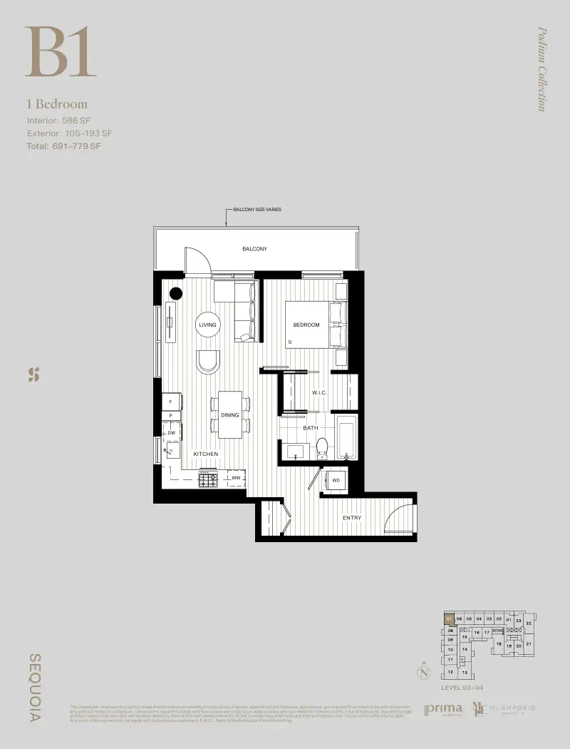 Sequoia West Village Sequoia West Village Whalley Highrise 7 floor plan