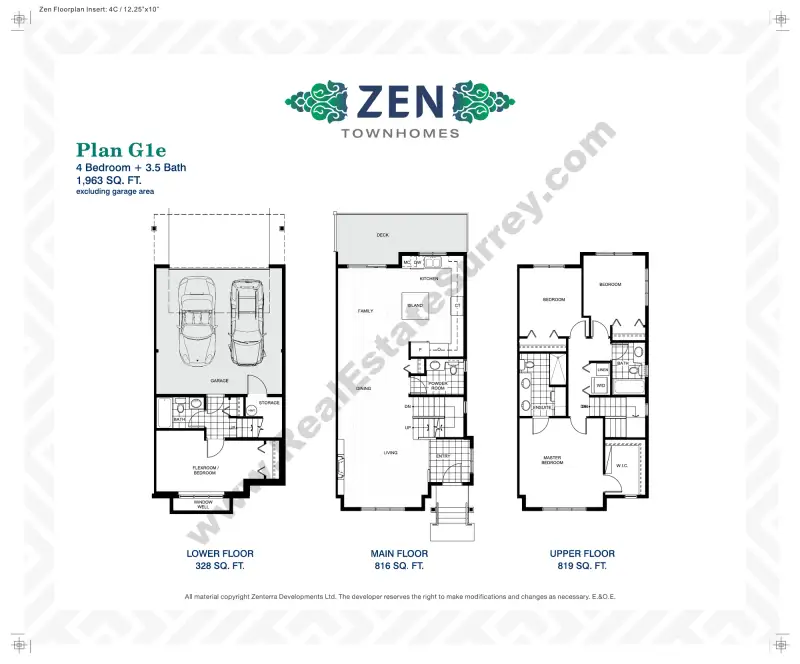 Zen Townhomes Zen Townhomes floor plan