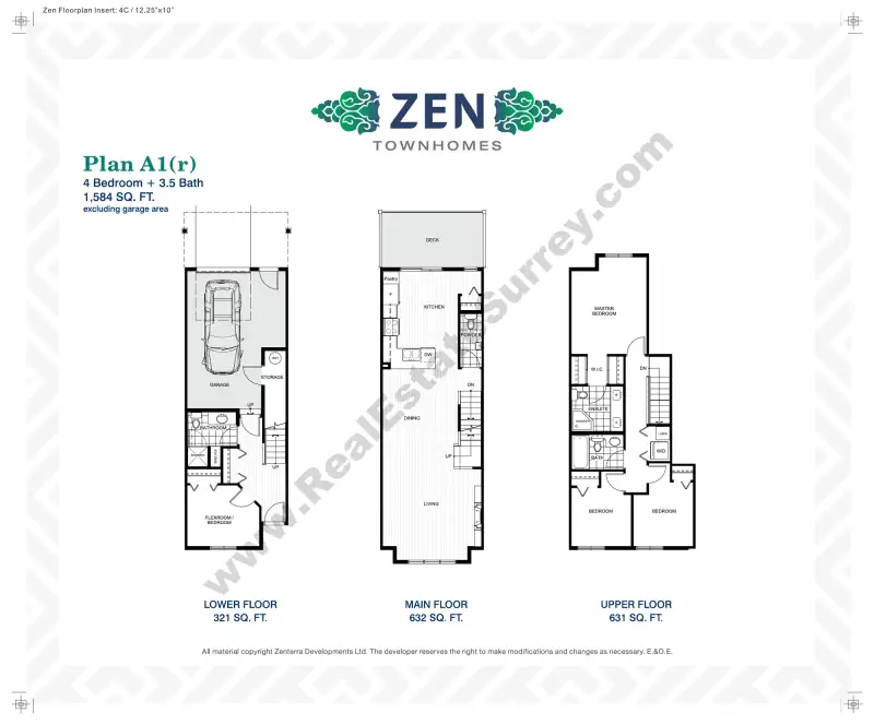 Zen Townhomes Zen Townhomes floor plan