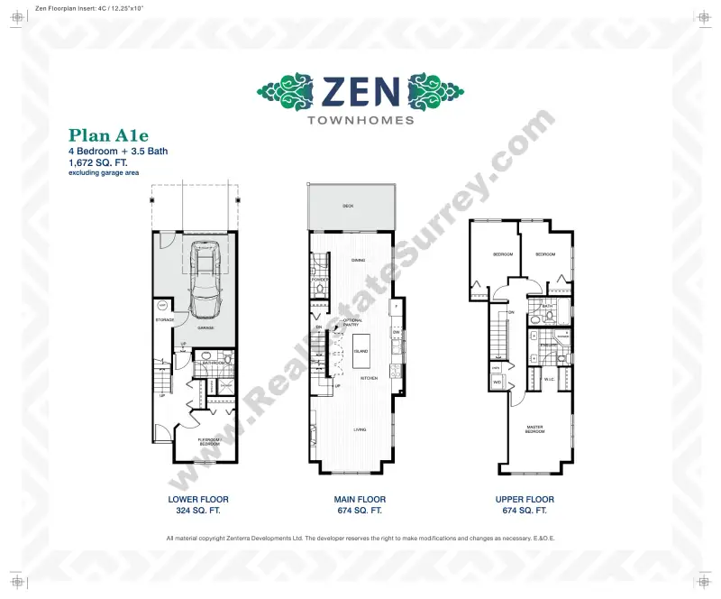 Zen Townhomes Zen Townhomes floor plan