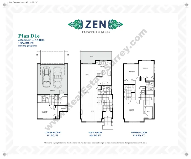 Zen Townhomes Zen Townhomes floor plan
