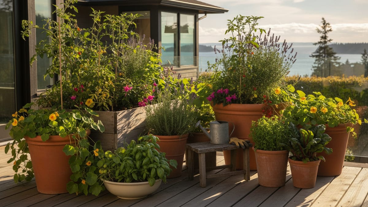 Lush Container Gardens for Small Patios and Balconies