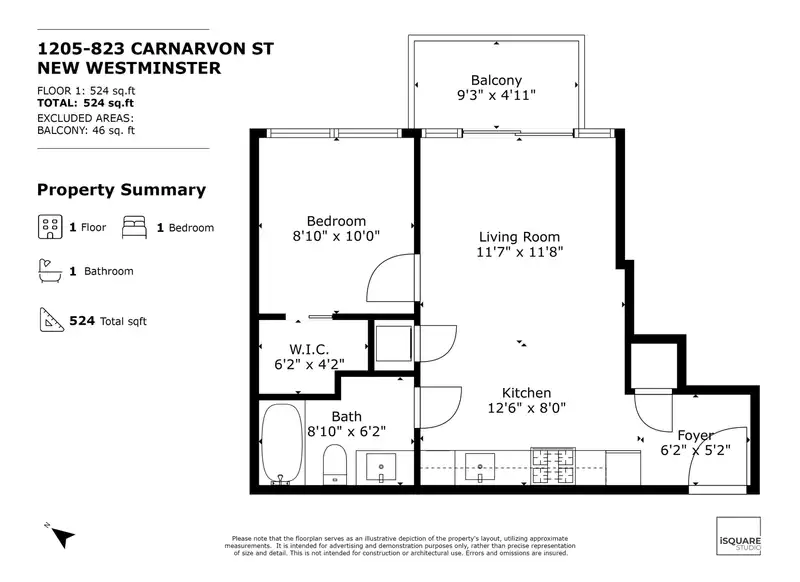 1205 823 CARNARVON STREET - photo 2 of 40