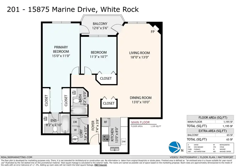 201 15875 MARINE DRIVE - photo 2 of 32