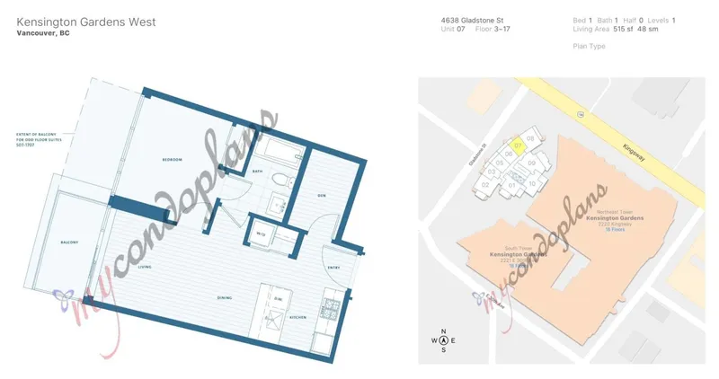 1707 4638 GLADSTONE STREET - photo 2 of 25