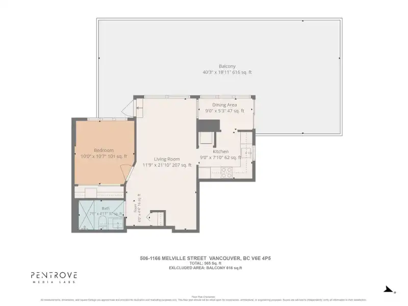 506 1166 MELVILLE STREET - photo 1 of 40
