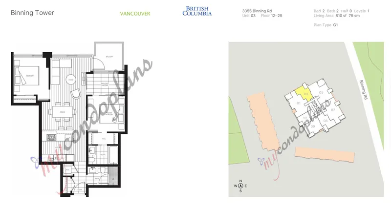 2303 3355 BINNING ROAD - photo 2 of 25