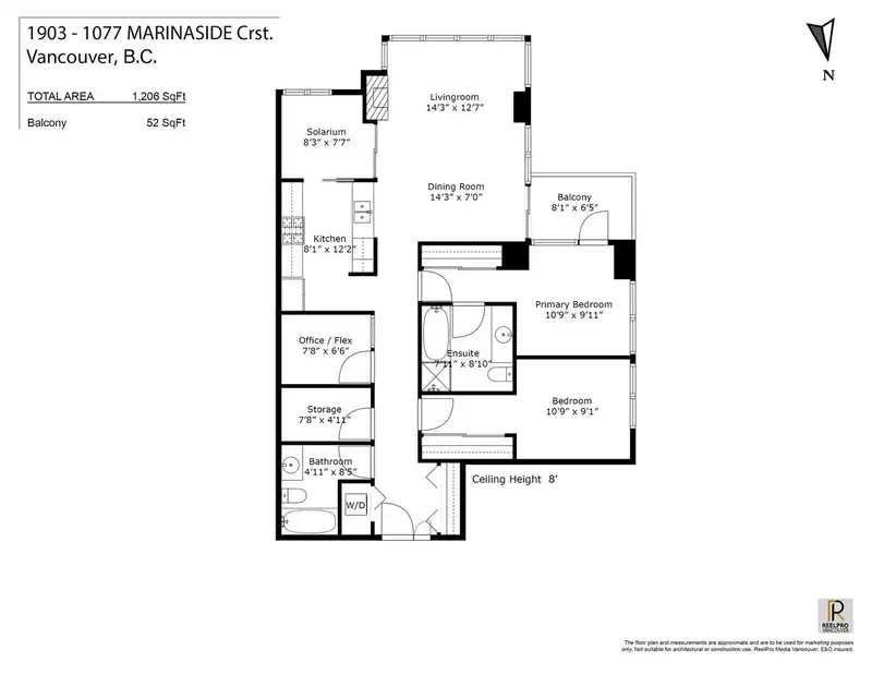 1903 1077 MARINASIDE CRESCENT - photo 3 of 34