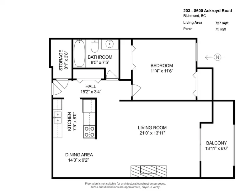 203 8600 ACKROYD ROAD - photo 2 of 23