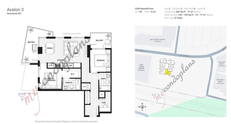 2306 3538 SAWMILL CRESCENT - photo 2 of 25