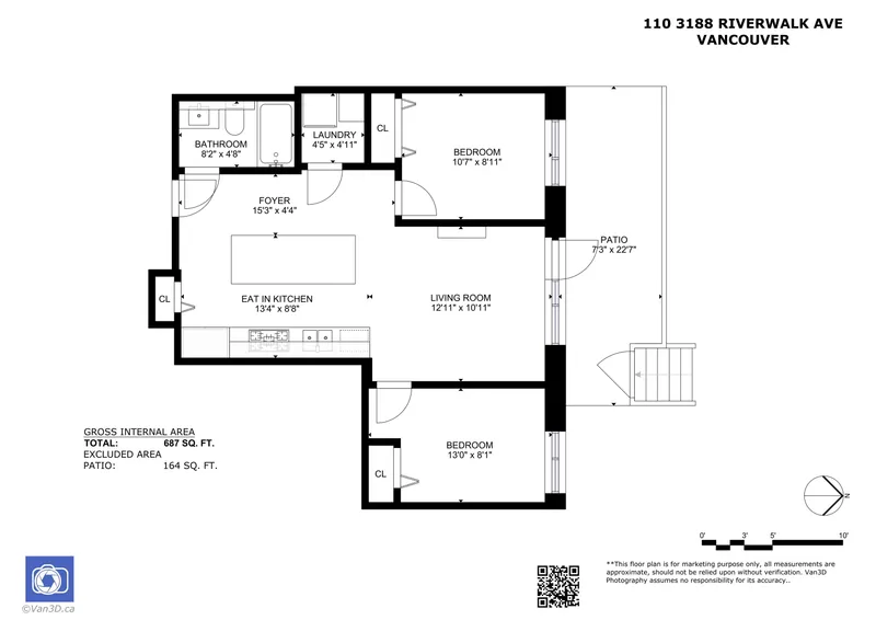 110 3188 RIVERWALK AVENUE - photo 2 of 25